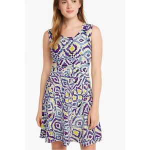 Title Nine Dream A-Line Pattern Multicolor Active Athletic Dress Size Small